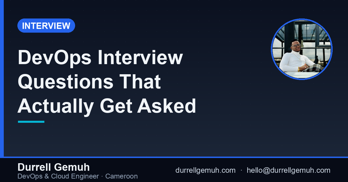 DevOps Interview Questions That Actually Get Asked (2026)